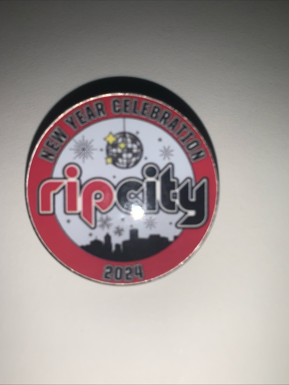 Portland Trailblazers New Year 2024 pin